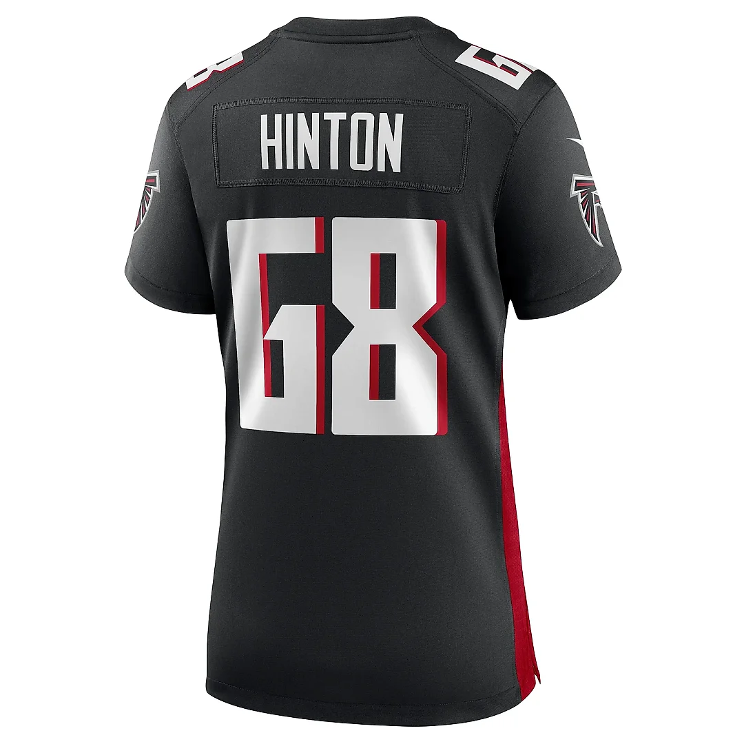 Zennovawear Women's Atlanta Falcons Kyle Hinton Black Team Game Jersey