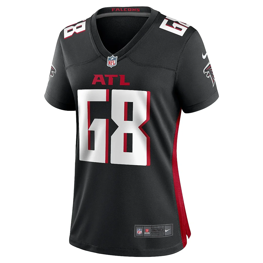 Zennovawear Women's Atlanta Falcons Kyle Hinton Black Team Game Jersey
