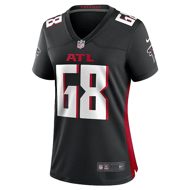 Zennovawear Women's Atlanta Falcons Kyle Hinton Black Team Game Jersey