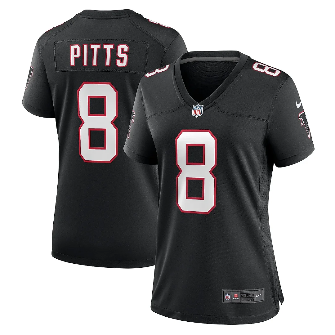 Zennovawear Women's Atlanta Falcons Kyle Pitts Black Game Jersey