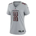 Zennovawear Women's Atlanta Falcons Kyle Pitts Gray Atmosphere Fashion Game Jersey