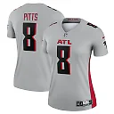 Zennovawear Women's Atlanta Falcons Kyle Pitts Gray Inverted Legend Player Performance Top