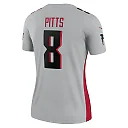 Zennovawear Women's Atlanta Falcons Kyle Pitts Gray Inverted Legend Player Performance Top