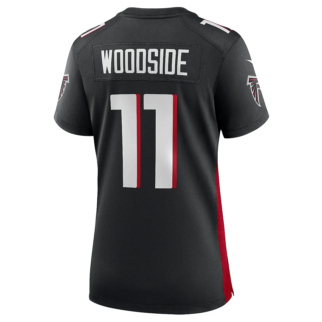 Zennovawear Women's Atlanta Falcons Logan Woodside Black Team Game Jersey