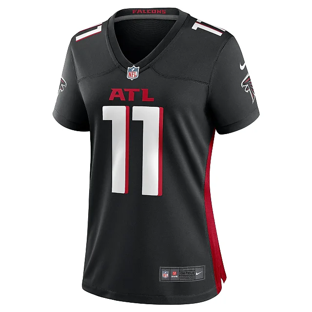 Zennovawear Women's Atlanta Falcons Logan Woodside Black Team Game Jersey