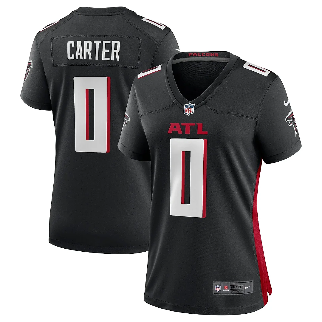 Zennovawear Women's Atlanta Falcons Lorenzo Carter Black Game Player Jersey