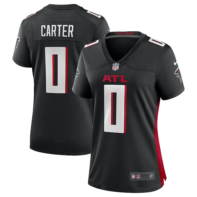 Zennovawear Women's Atlanta Falcons Lorenzo Carter Black Game Player Jersey