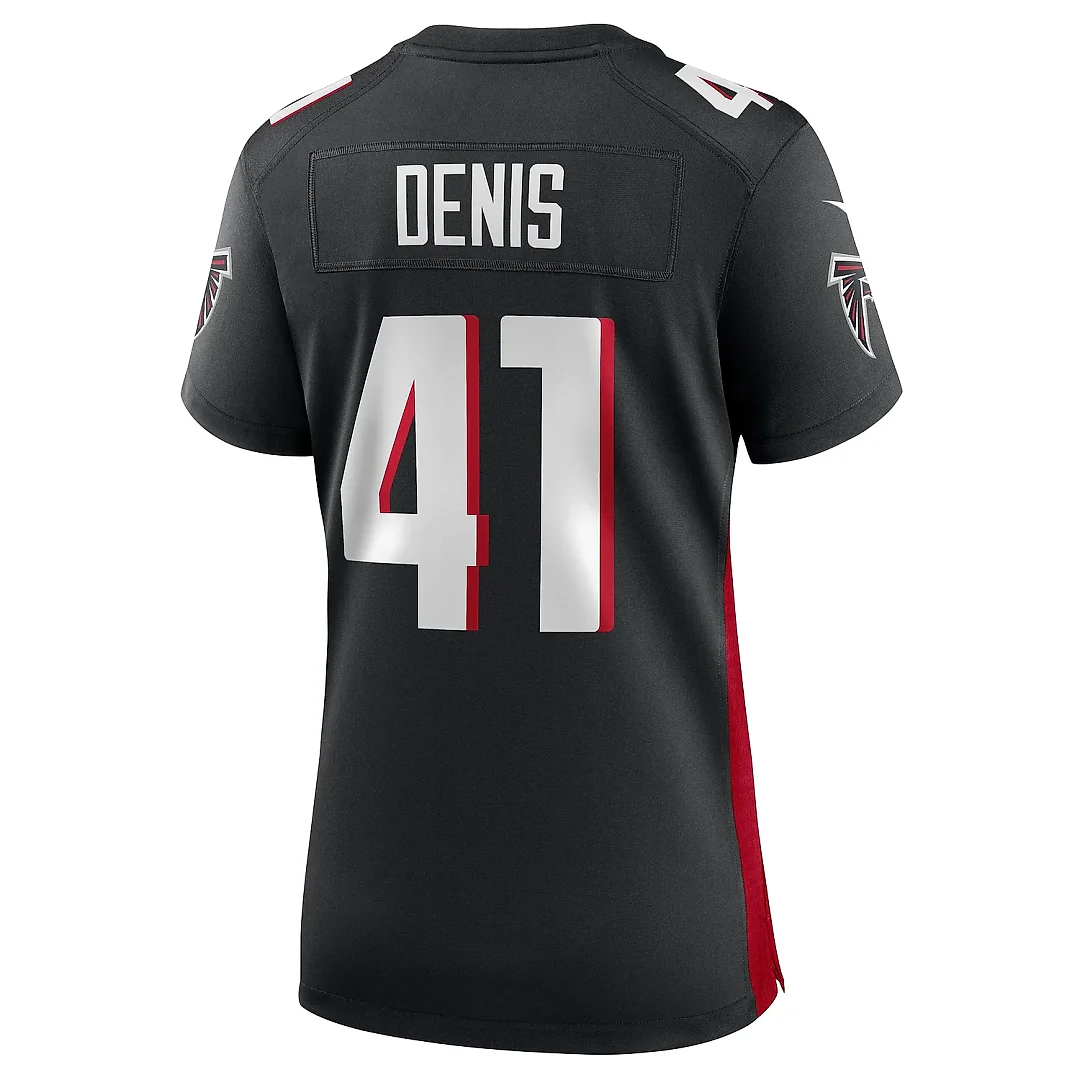 Zennovawear Women's Atlanta Falcons Lukas Denis Black Game Jersey