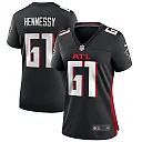 Zennovawear Women's Atlanta Falcons Matt Hennessy Black Game Jersey