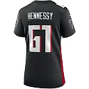 Zennovawear Women's Atlanta Falcons Matt Hennessy Black Game Jersey