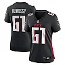 Zennovawear Women's Atlanta Falcons Matt Hennessy Black Team Game Jersey