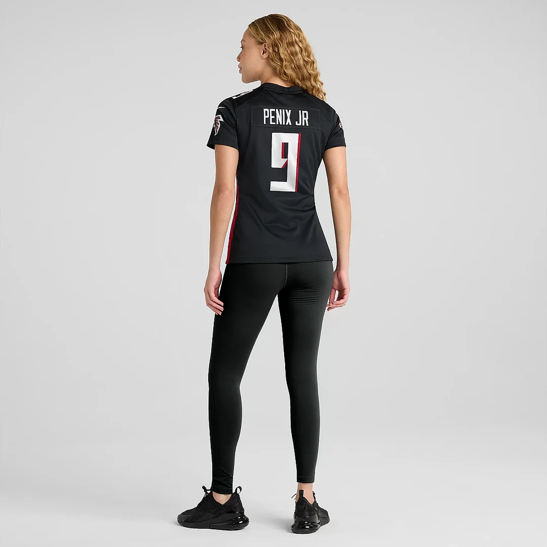 Zennovawear Women's Atlanta Falcons Michael Penix Jr. Black Game Jersey