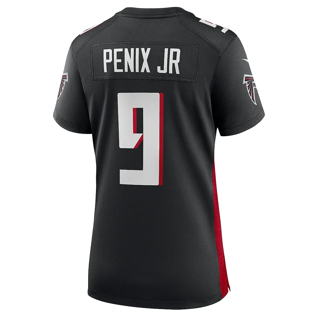 Zennovawear Women's Atlanta Falcons Michael Penix Jr. Black Game Jersey