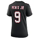 Zennovawear Women's Atlanta Falcons Michael Penix Jr. Black Throwback Game Jersey