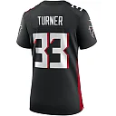 Zennovawear Women's Atlanta Falcons Michael Turner Black Game Retired Player Jersey