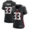 Zennovawear Women's Atlanta Falcons Michael Turner Black Game Retired Player Jersey