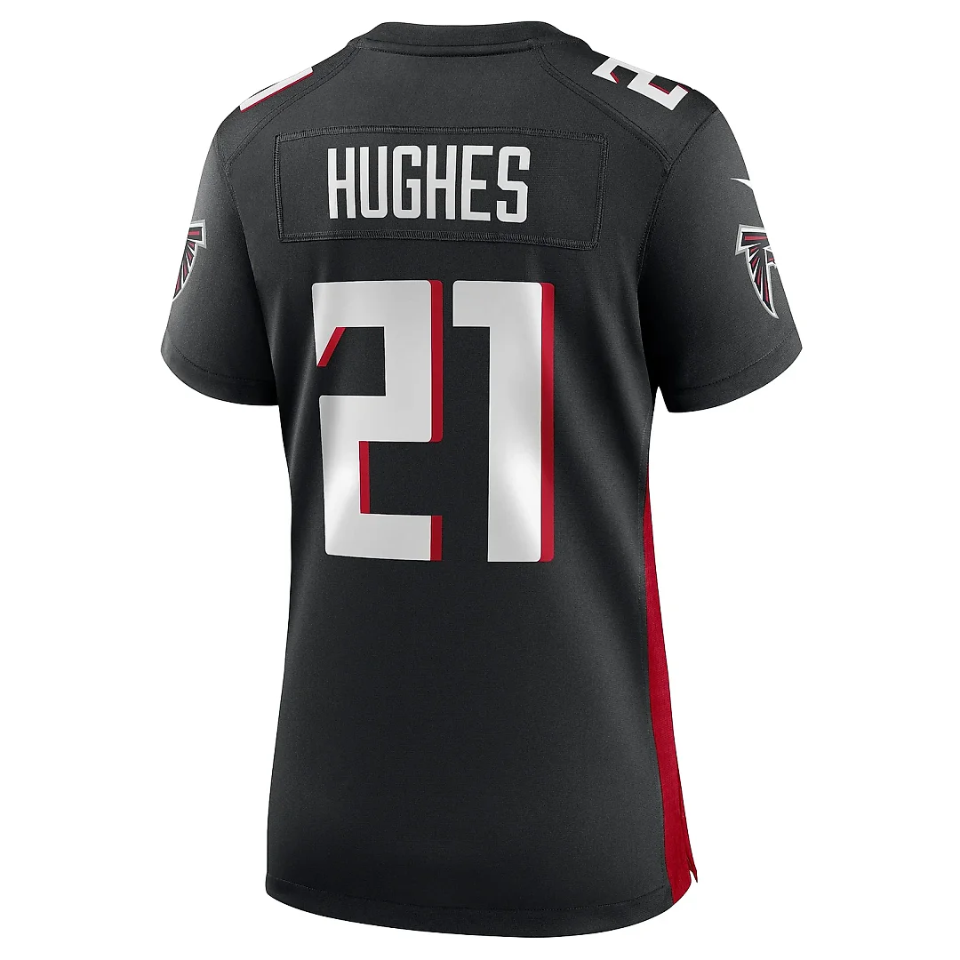 Zennovawear Women's Atlanta Falcons Mike Hughes Black Game Player Jersey