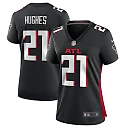 Zennovawear Women's Atlanta Falcons Mike Hughes Black Game Player Jersey