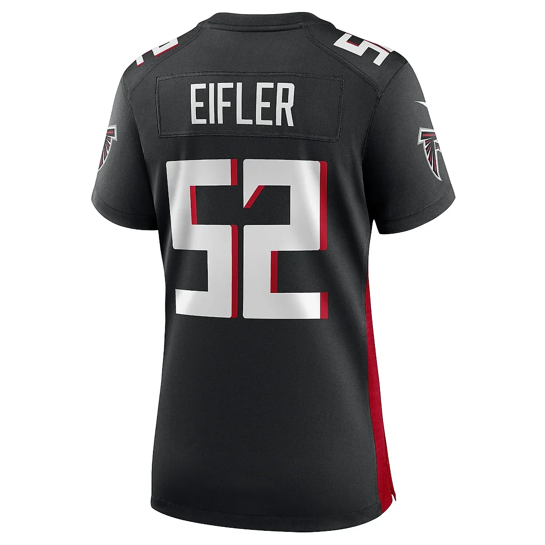 Zennovawear Women's Atlanta Falcons Milo Eifler Black Game Jersey