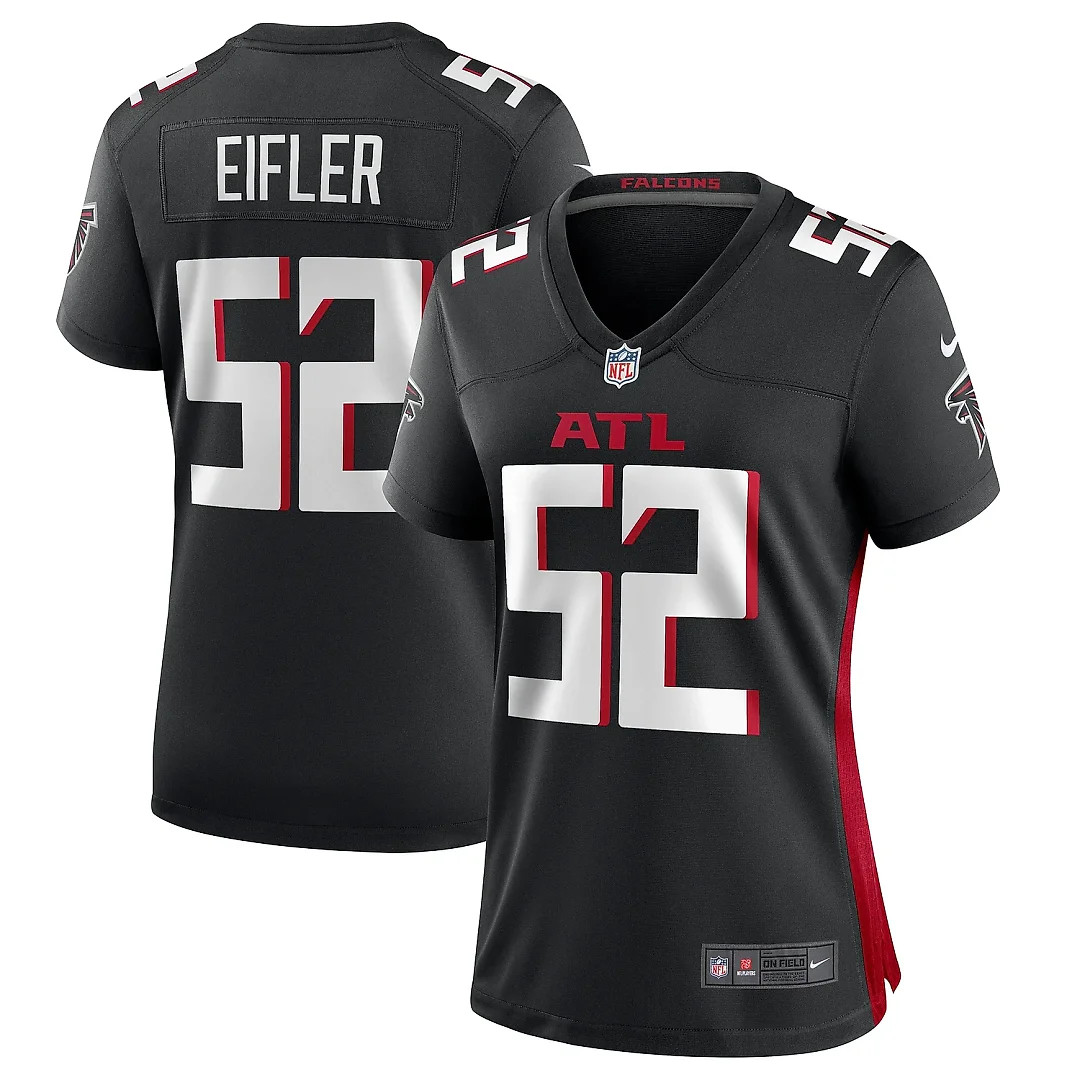 Zennovawear Women's Atlanta Falcons Milo Eifler Black Game Jersey
