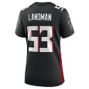 Zennovawear Women's Atlanta Falcons Nate Landman Black Team Game Jersey