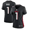 Zennovawear Women's Atlanta Falcons Number 1 Bride Black Game Jersey
