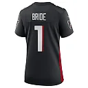 Zennovawear Women's Atlanta Falcons Number 1 Bride Black Game Jersey