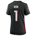Zennovawear Women's Atlanta Falcons Number 1 Mom Black Game Jersey