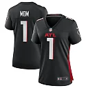 Zennovawear Women's Atlanta Falcons Number 1 Mom Black Game Jersey