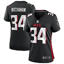Zennovawear Women's Atlanta Falcons Ray Buchanan Black Game Retired Player Jersey