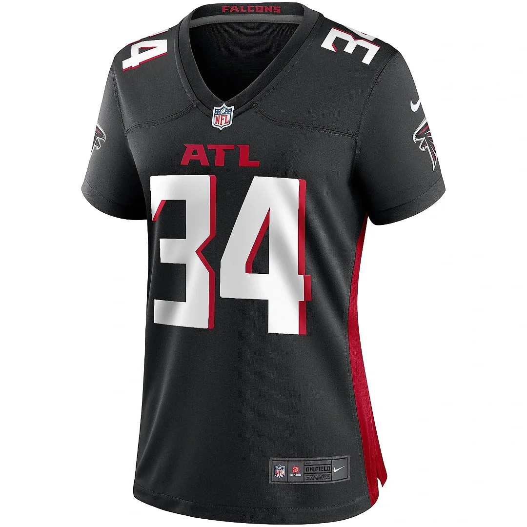 Zennovawear Women's Atlanta Falcons Ray Buchanan Black Game Retired Player Jersey