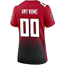 Zennovawear Women's Atlanta Falcons Red Alternate Custom Game Jersey
