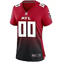 Zennovawear Women's Atlanta Falcons Red Alternate Custom Game Jersey