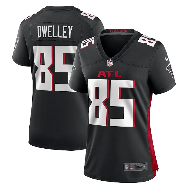 Zennovawear Women's Atlanta Falcons Ross Dwelley Black Game Jersey