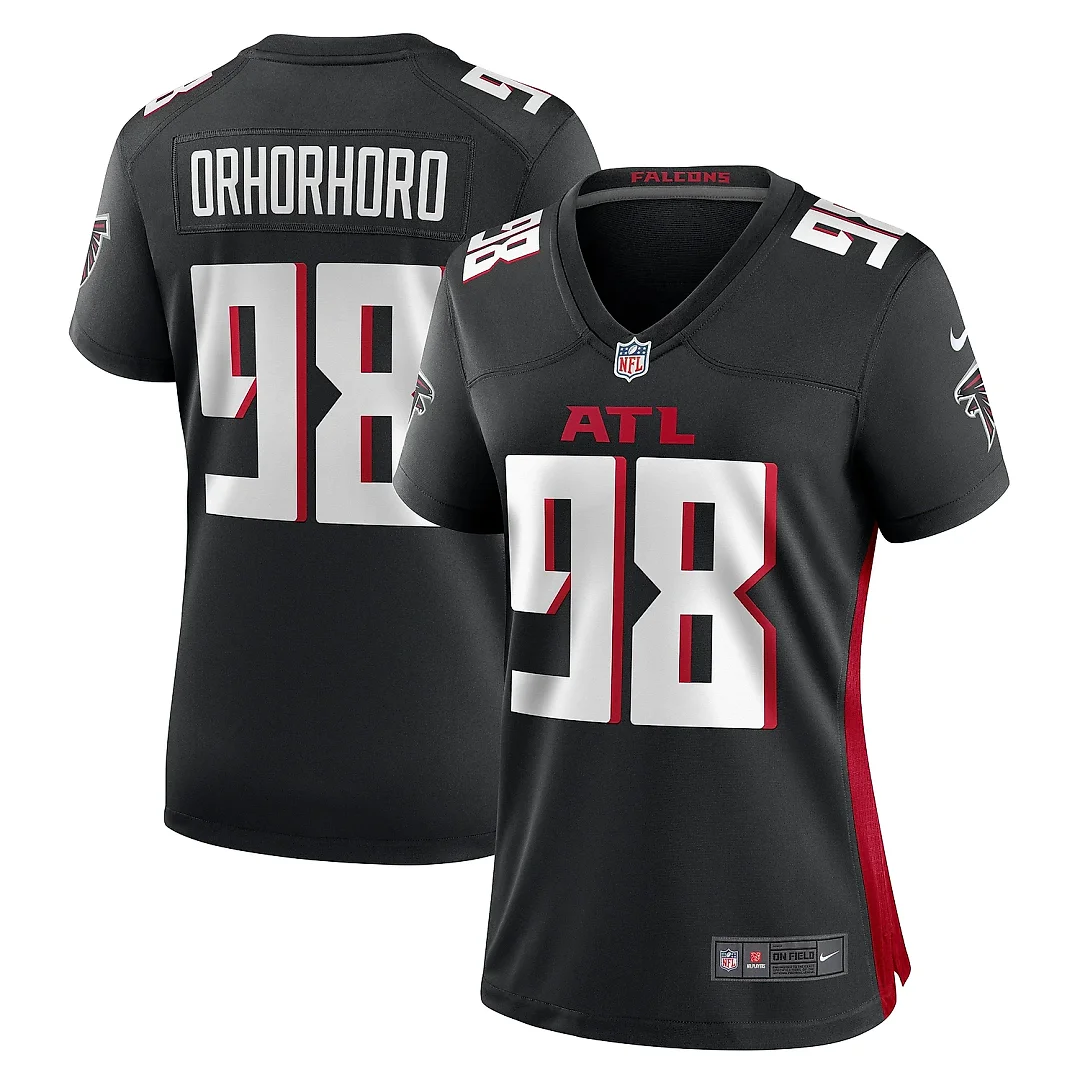 Zennovawear Women's Atlanta Falcons Ruke Orhorhoro Black Game Jersey