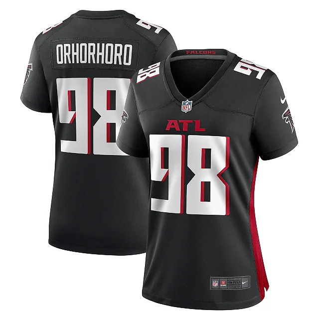 Zennovawear Women's Atlanta Falcons Ruke Orhorhoro Black Game Jersey