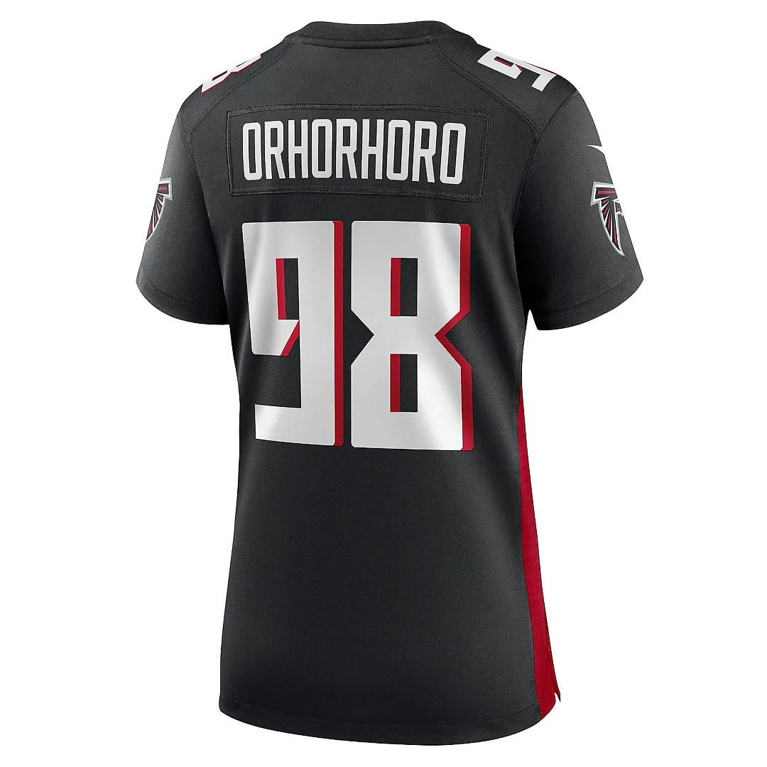 Zennovawear Women's Atlanta Falcons Ruke Orhorhoro Black Game Jersey