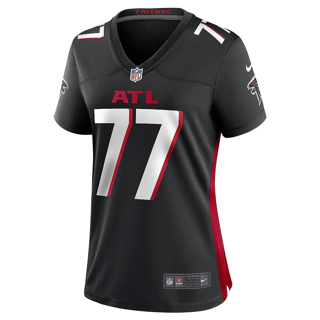 Zennovawear Women's Atlanta Falcons Storm Norton Black Game Jersey
