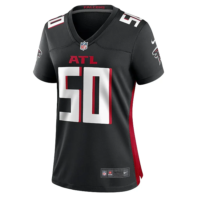 Zennovawear Women's Atlanta Falcons Tae Davis Black Team Game Jersey