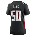 Zennovawear Women's Atlanta Falcons Tae Davis Black Team Game Jersey