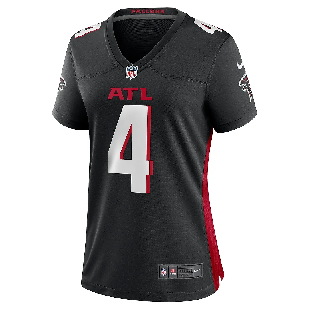 Zennovawear Women's Atlanta Falcons Taylor Heinicke Black Game Player Jersey