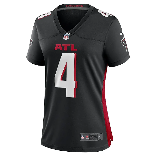 Zennovawear Women's Atlanta Falcons Taylor Heinicke Black Game Player Jersey