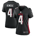 Zennovawear Women's Atlanta Falcons Taylor Heinicke Black Game Player Jersey
