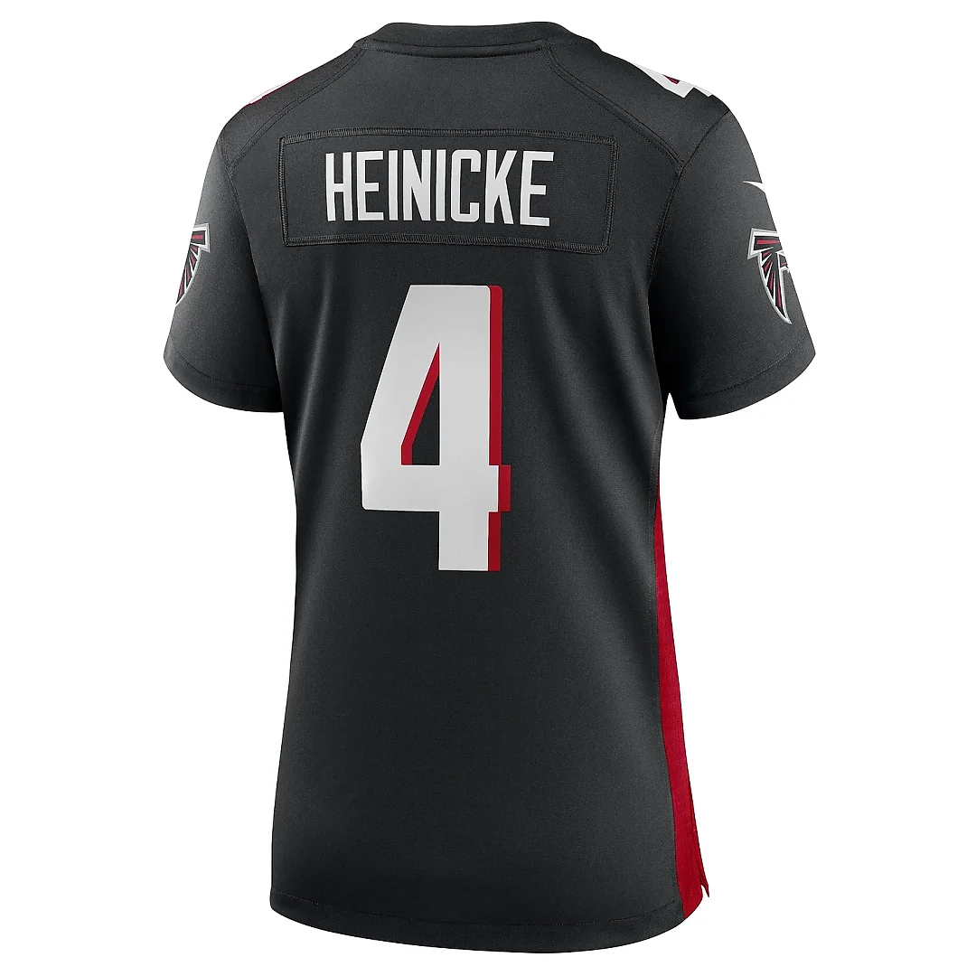 Zennovawear Women's Atlanta Falcons Taylor Heinicke Black Game Player Jersey