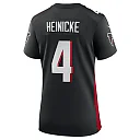 Zennovawear Women's Atlanta Falcons Taylor Heinicke Black Game Player Jersey