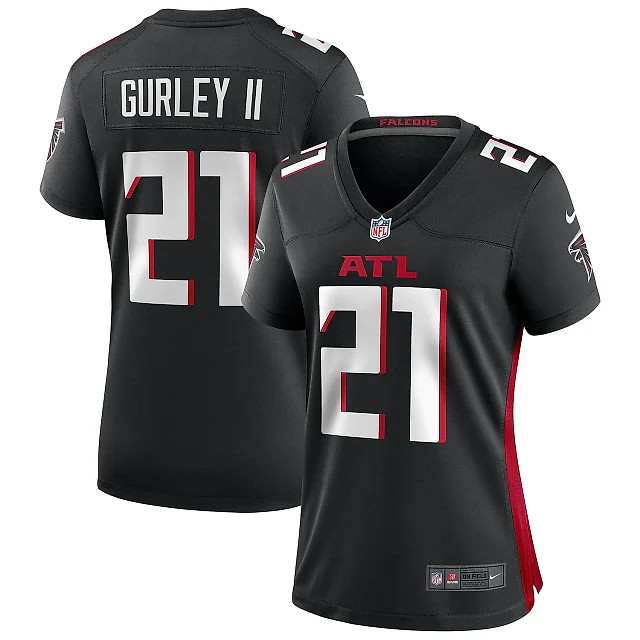 Zennovawear Women's Atlanta Falcons Todd Gurley II Black Game Jersey