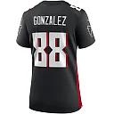 Zennovawear Women's Atlanta Falcons Tony Gonzalez Black Game Retired Player Jersey