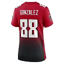 Zennovawear Women's Atlanta Falcons Tony Gonzalez Red Retired Game Jersey