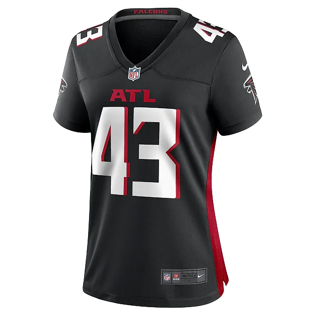 Zennovawear Women's Atlanta Falcons Tucker Fisk Black Player Game Jersey