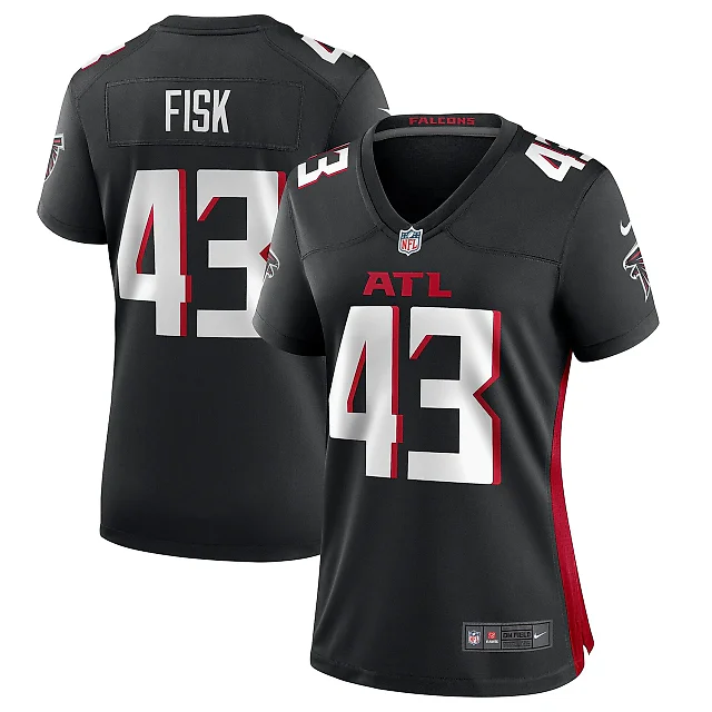 Zennovawear Women's Atlanta Falcons Tucker Fisk Black Player Game Jersey